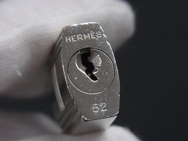 □美品□ HERMES エルメス カデナ 南京錠 パドロック 52 鍵 キー