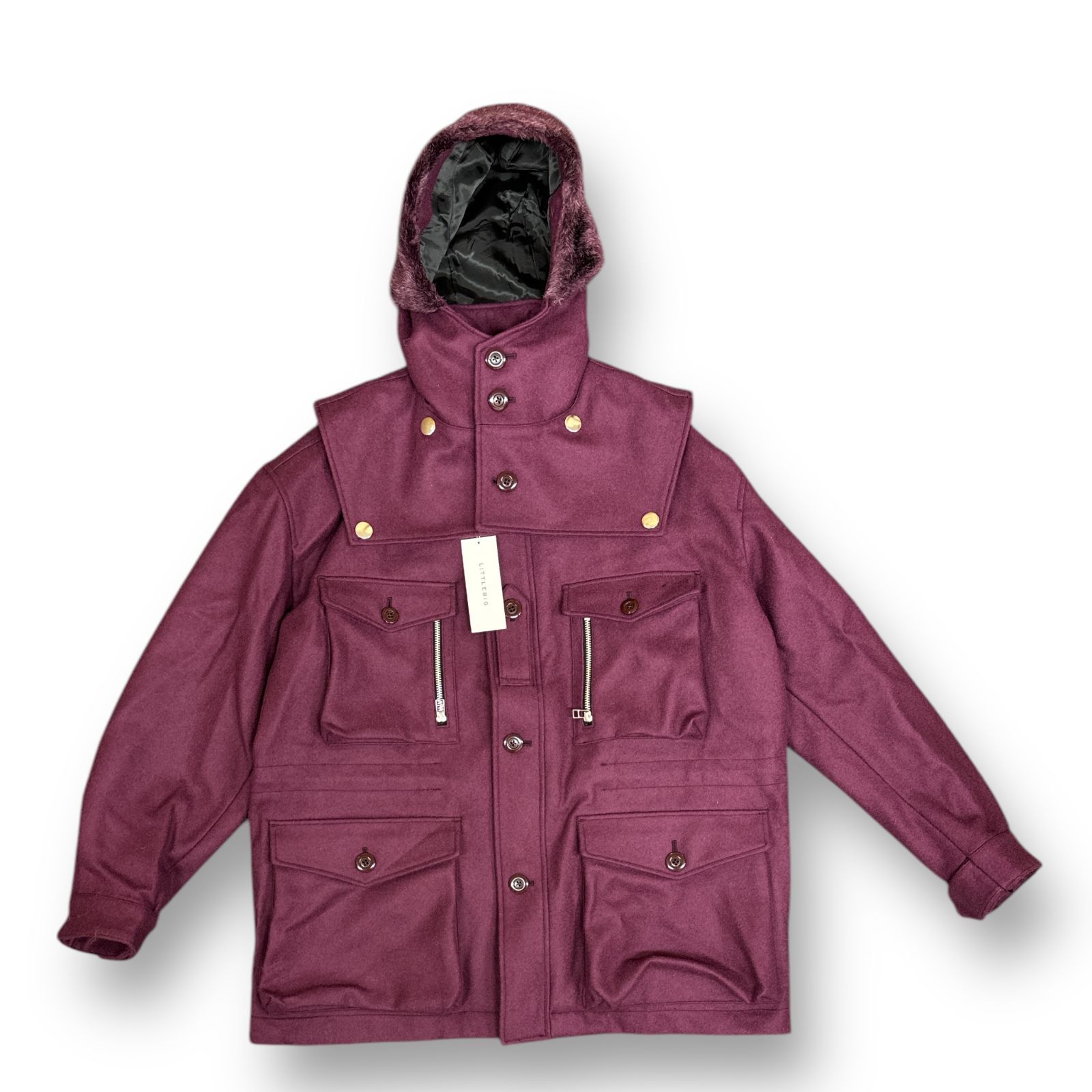 定価121000円 新品 LITTLEBIG 22AW Hooded Blouson フーデッドブルゾン 