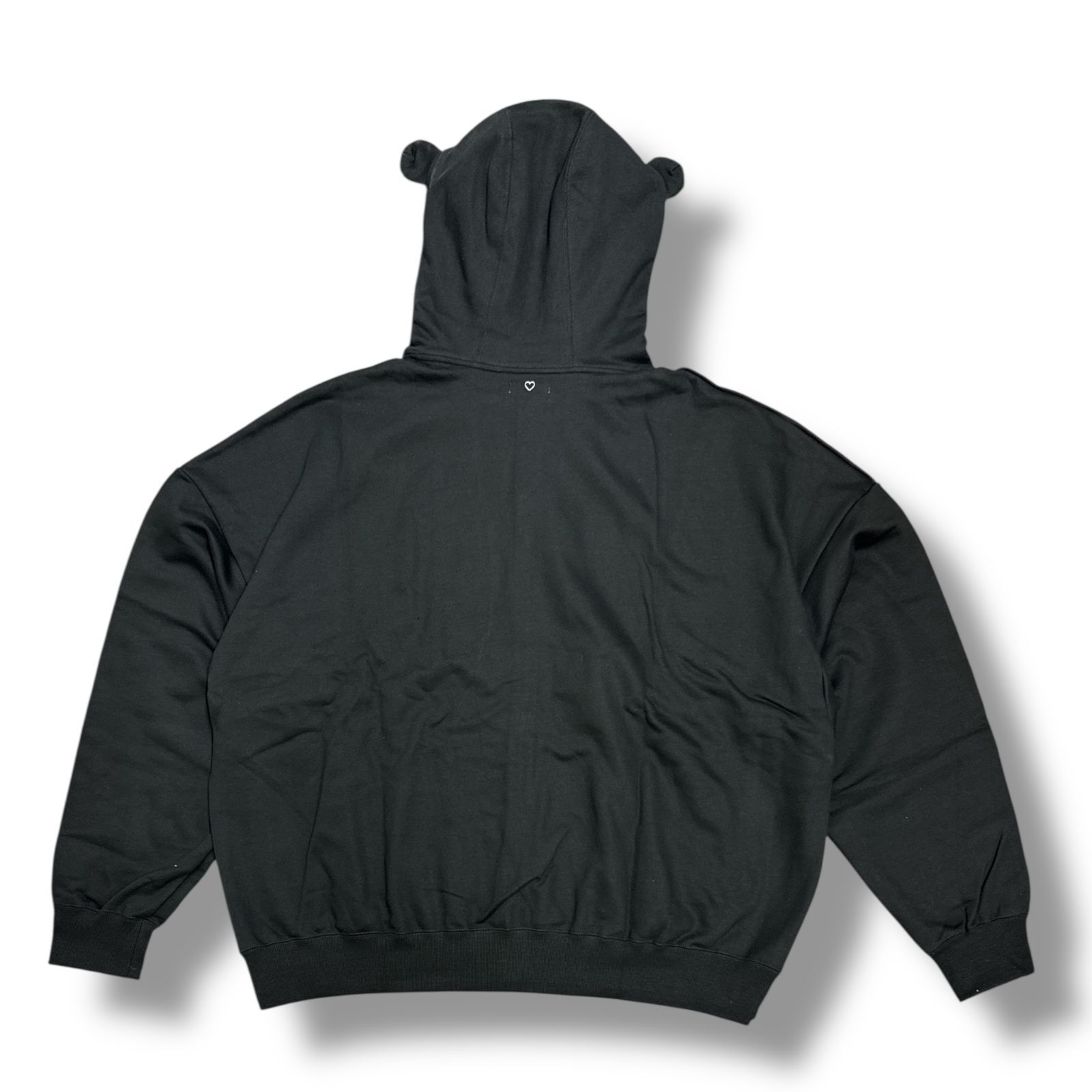 BASICKS◆ジップパーカー/S/コットン/BLK/無地/S2.5-0401/ベアー フーディー/BEAR HOODIE BASICKS - 【24AW】ベアー フーディー / BEAR HOODIE / ブラック