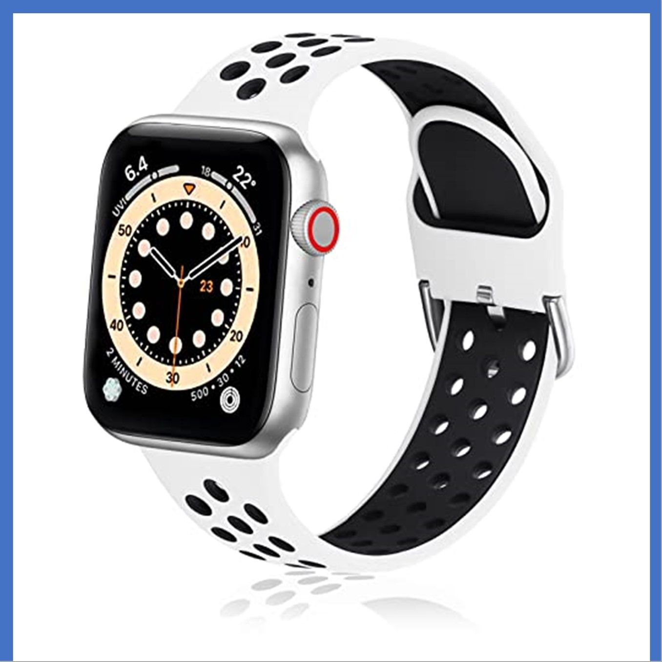 コンパチブル Apple Watch バンド ベルト ホワイト