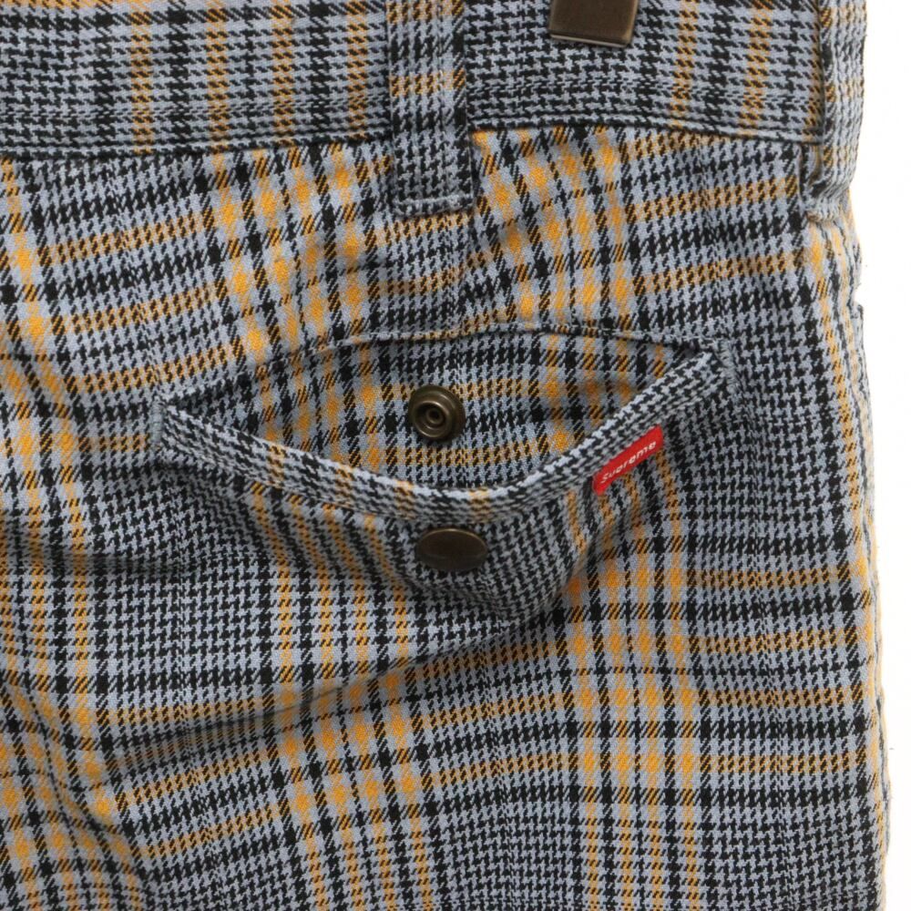 SUPREME (シュプリーム) 19SS Work Pants Blue Plaid ワークパンツ 