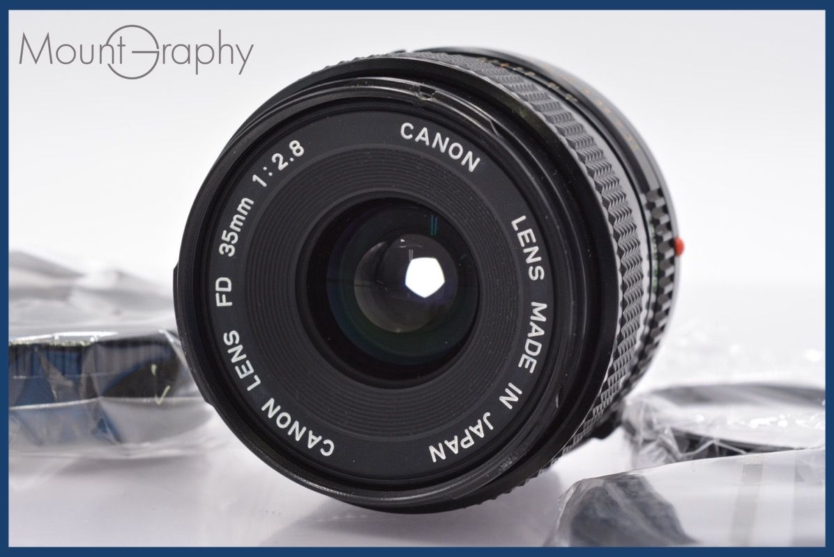 ☆良品☆ キヤノン Canon NEW FD 35mm F2.8 前後キャップ&レンズ ☆良品☆ キヤノン Canon NEW FD 35mm F2.8 前後キャップ&レンズ