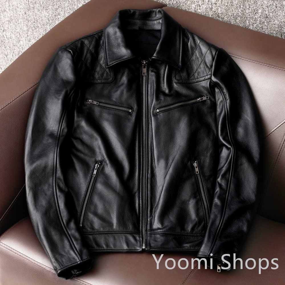【新品未使用】牛革 レザージャケット ダブルライダース 本革革ジャン カウハイド メンズファッション バイクレザー ヴィンテージ S～5XLtcp11