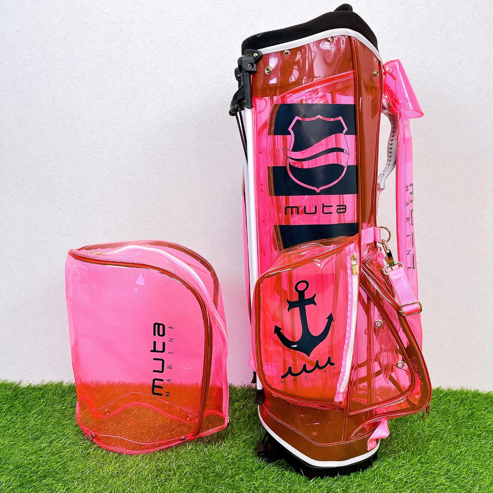 ビームス ゴルフ トリコロールカラー キャディーバック 9インチ