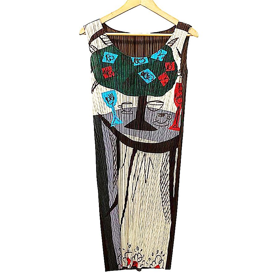 プリーツプリーズ イッセイミヤケ ワンピース アフタヌーンティー  