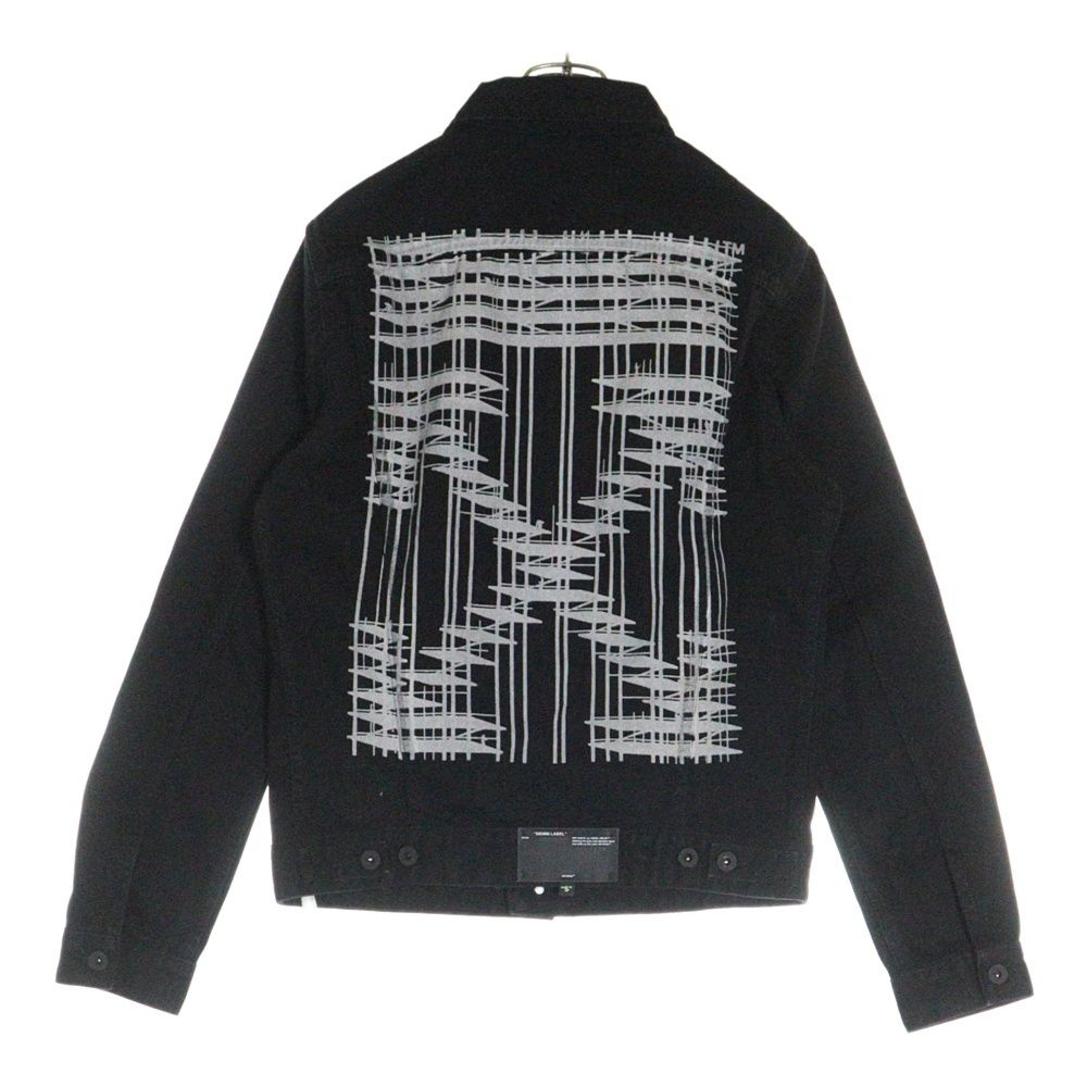 Off-White バックアロープリントデニムジャケット OFF-WHITE (オフホワイト) 19AW バックアロープリントデニム
