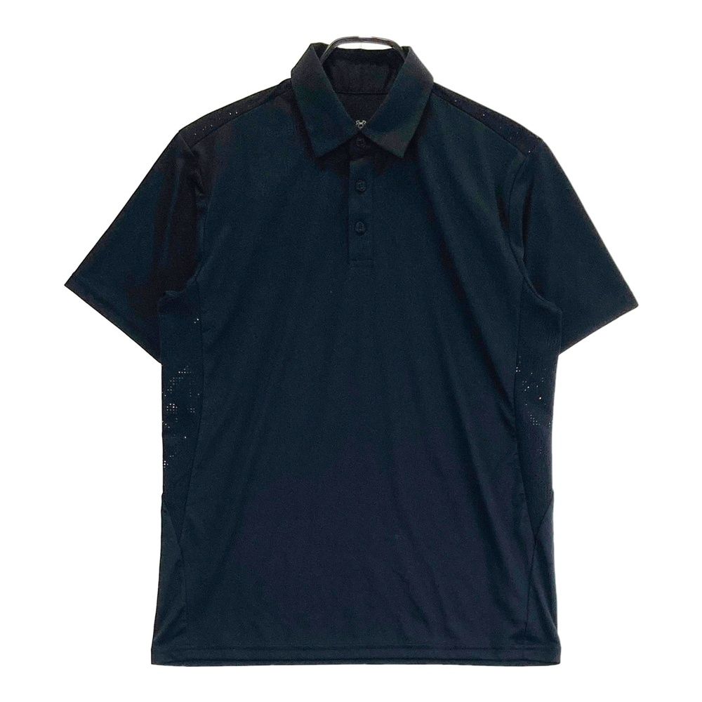 サイズ：LG UNDER ARMOUR アンダーアーマー 半袖ポロシャツ ブラック系