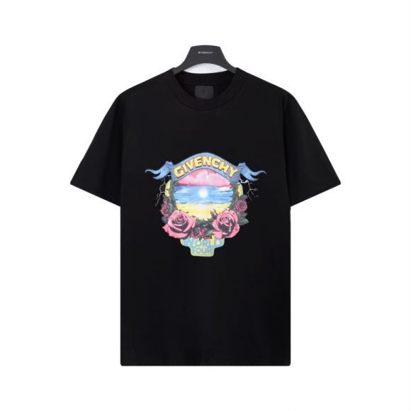 GIVENCHY 花柄シーサイドダイレクトプリント半袖Tシャツ