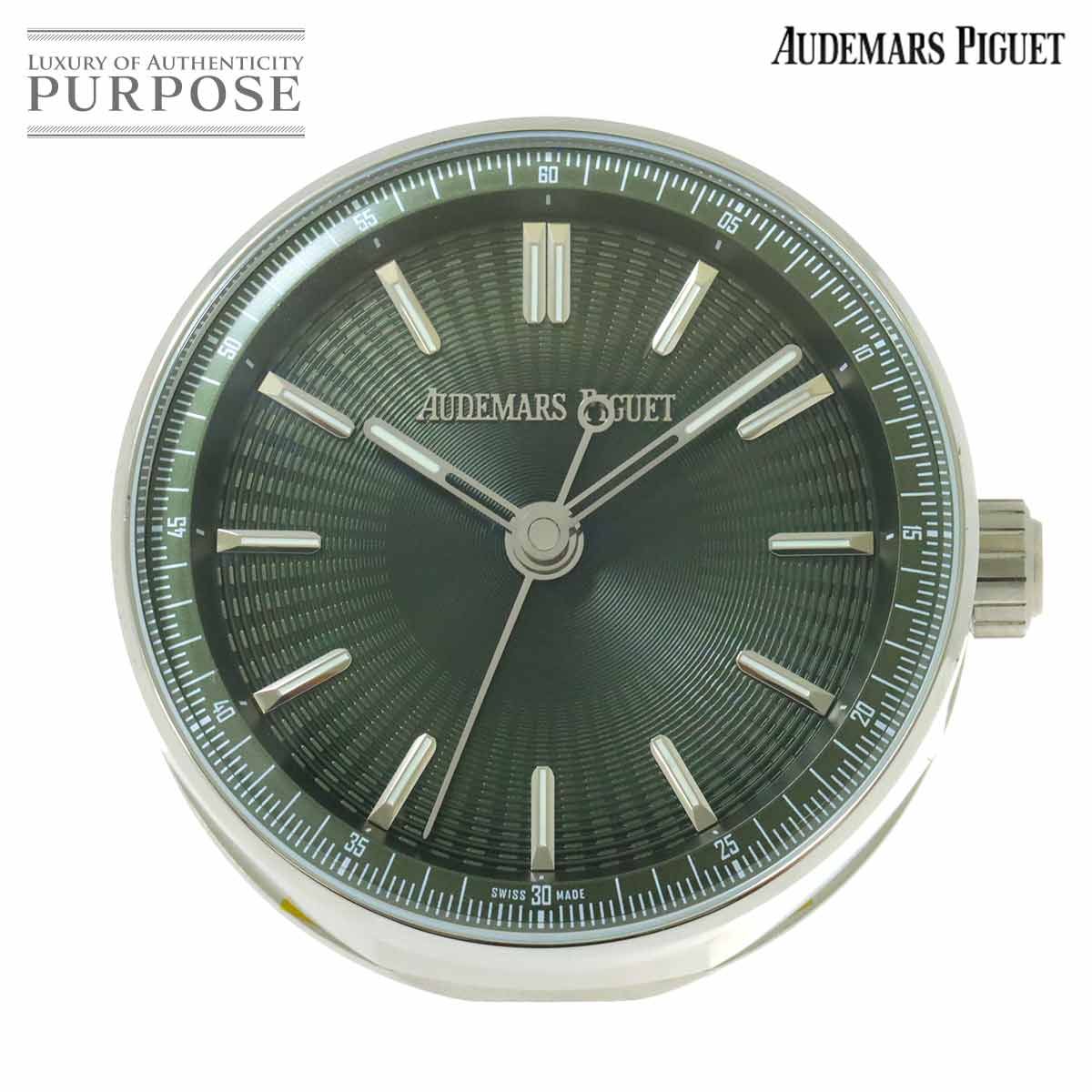 オーデマピゲ AUDEMARS PIGUET CODE11.59 テーブルクロック 置き時計 グリーン アラーム クォーツ Table Clock 90281654