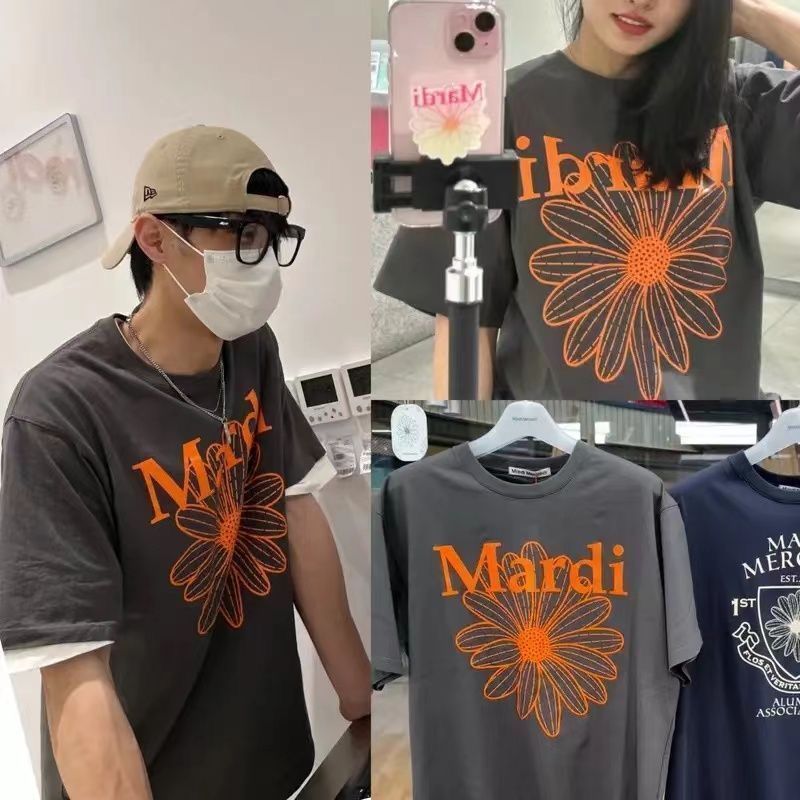 新品」Mardi Mercredi マルディメクルディ Tシャツ 春夏 韓国 人気 ファッション レディース 半袖Tシャツ Free Size オレンジ花  1231654 - メルカリ