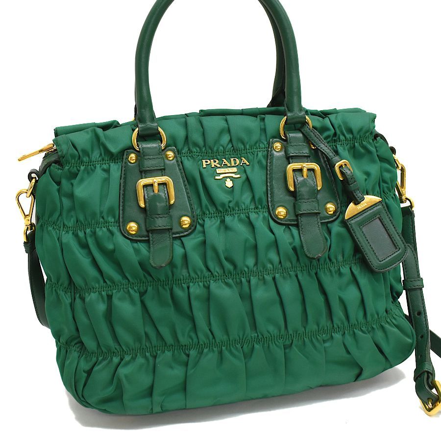 PRADA グリーン プラハンドルナイロン バッグ PRADA グリーン プラハンドルナイロン バッグ 2025年最新】prada
