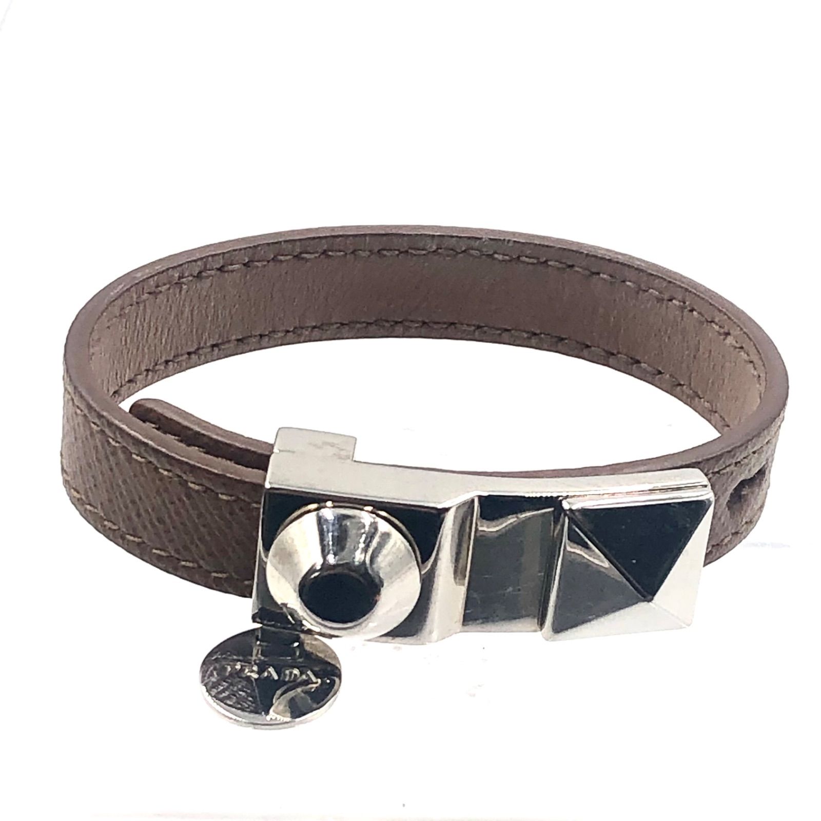 【本日限り割引】 PRADA SAFFIANO レザー バングル PRADA SAFFIANO レザー バングル