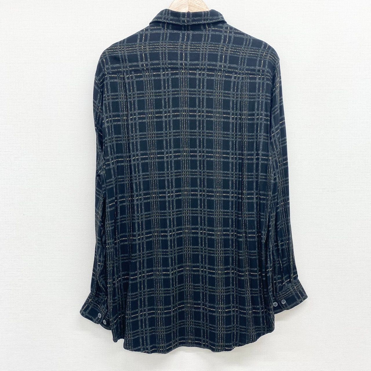 claiborne レーヨンシャツ　長袖 US古着 Claiborne ロングスリーブ シャツ タータンチェック柄