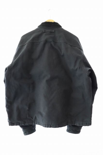 Stussy ブラック ワークギアジャケット 115785 Mサイズ STUSSY - ステューシー ワークギア ジャケット 115785 M 黒