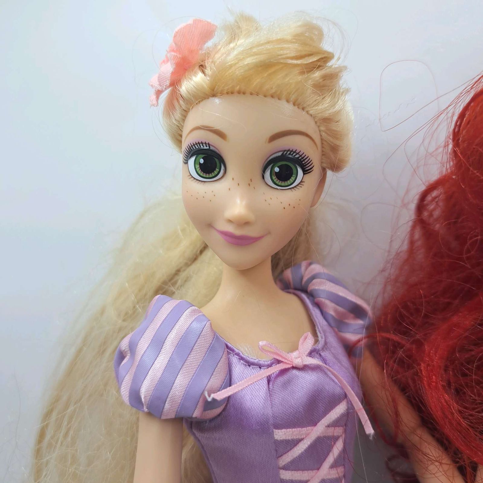 SI15 ディズニープリンセス アリエル ラプンツェル 人形 2体