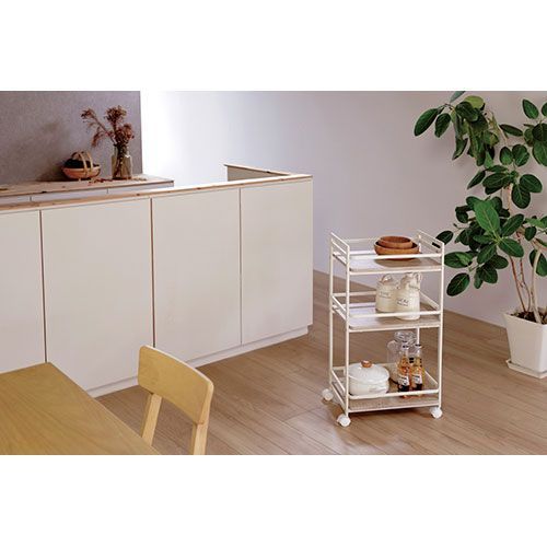 クーポン配布中-スーパー 対象 弘益 ワゴン ブラウン VWG-300-BR