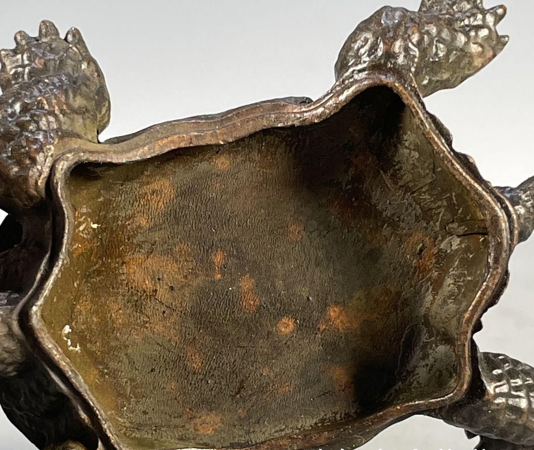 銅細工 金銭竜 亀香炉 茶台 香炉 香道具 装飾品 工芸品 美術品 銅 細工 金銭竜亀 茶道香炉 装飾品 工芸品 置物 - メルカリ
