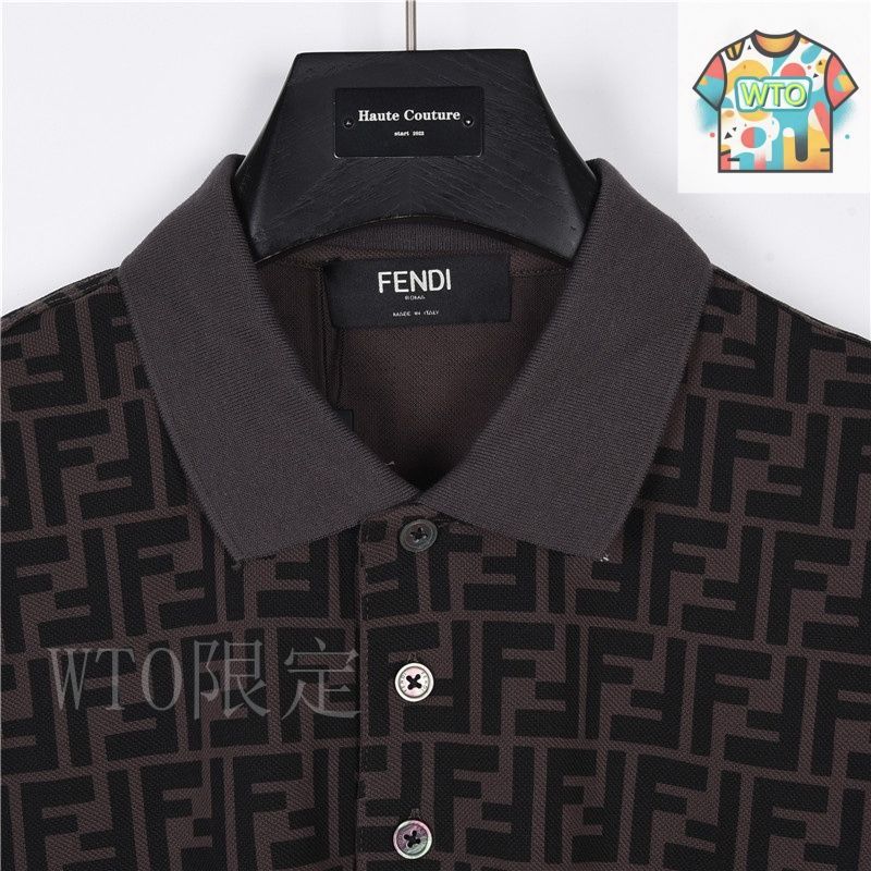 今日特価】Fendi フェンディ ダブル F オールプリント ポロ-3