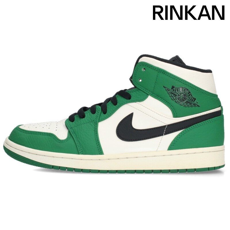 ナイキ  AIR JORDAN 1 MID 852542-301 エアジョーダン1ミッドパイングリーンスニーカー メンズ 28cm