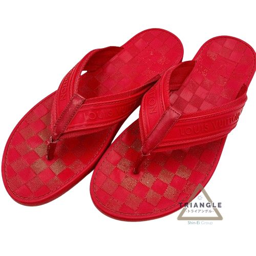 Louis Vuitton レッド ビーチサンダル Christian Louboutin(クリスチャンルブタン) / サンダル/42.5
