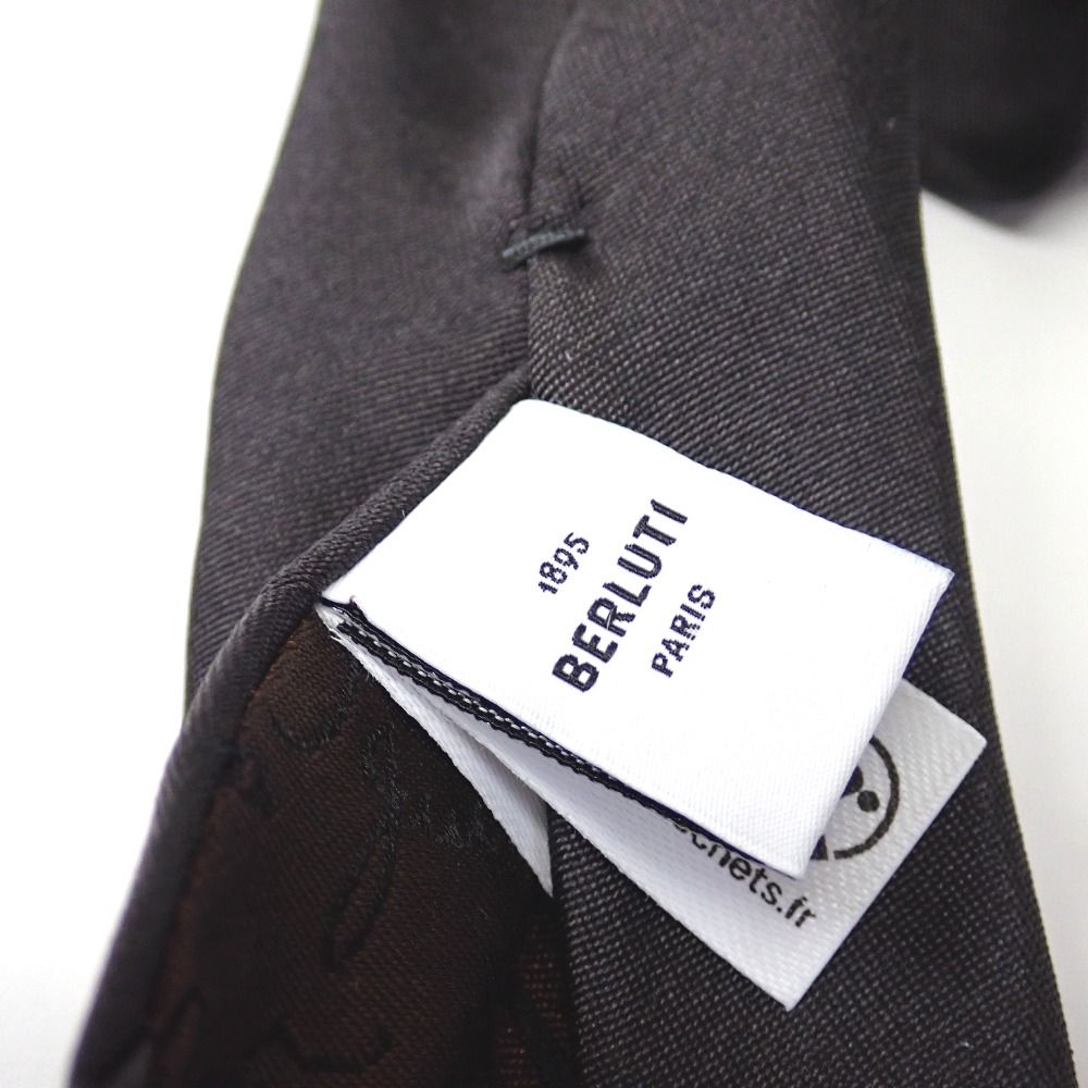 超美品 Berluti オールブラック カリグラフィ ネクタイ SILK 楽天市場】ベルルッティ（ネクタイ｜スーツ用ファッション小物