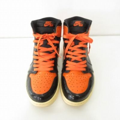 未使用タグ付き　エアジョーダン　ハイカットシューズ 黒/黄色 NIKE AIR JORDAN 1 RETRO HIGH OG GS 