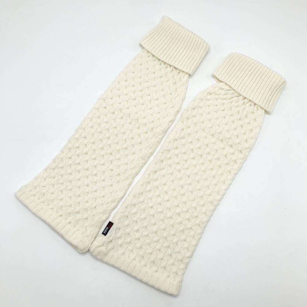 超 マスターバニー ニットレッグウォーマー 白 ロゴ レディース ゴルフウェア MASTER BUNNY EDITION