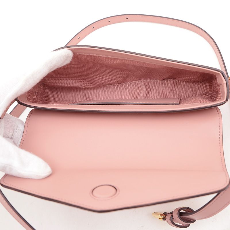 【未使用】Gucci GGパターン ピンクレザーショルダーバッグ グッチ GGレザー スーパー ミニ ショルダーバッグ レザー ピンク