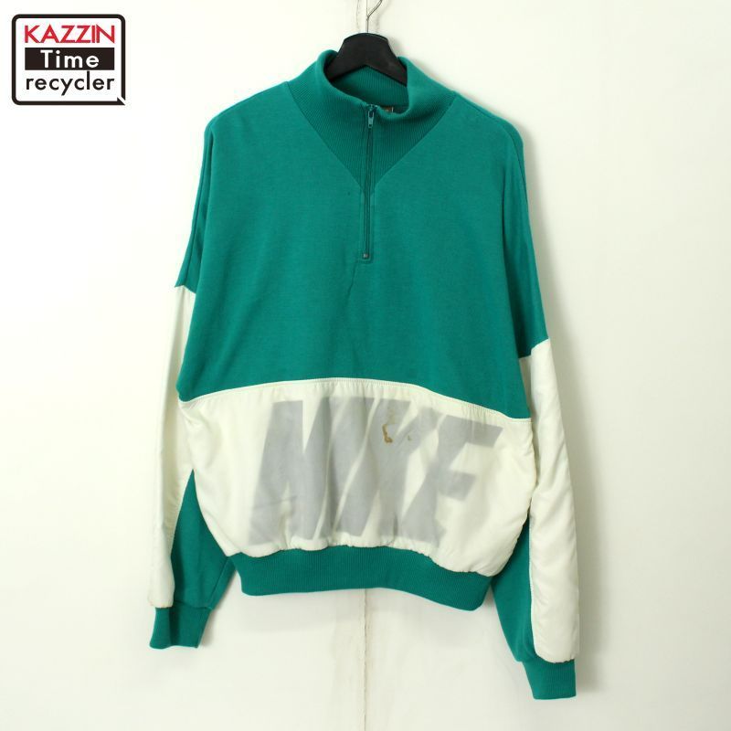 90s vintage NIKE 切り替え デザイン スウェット トレーナー メンズ 表記Mサイズ