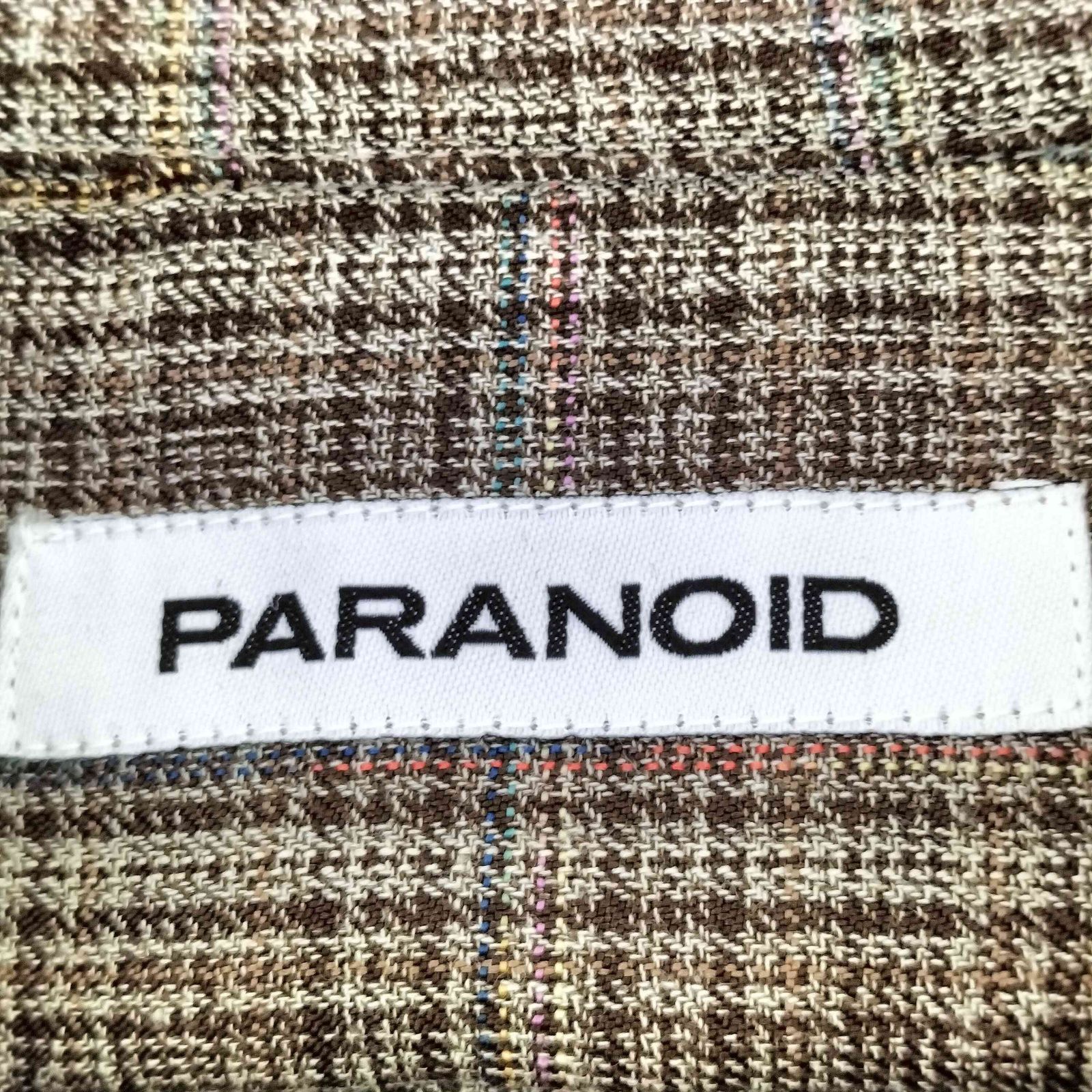 パラノイド PARANOID Spiky scarf メンズ 表記無 パラノイド PARANOID 25SS Crossed Check Pocket Shirt 【BRN