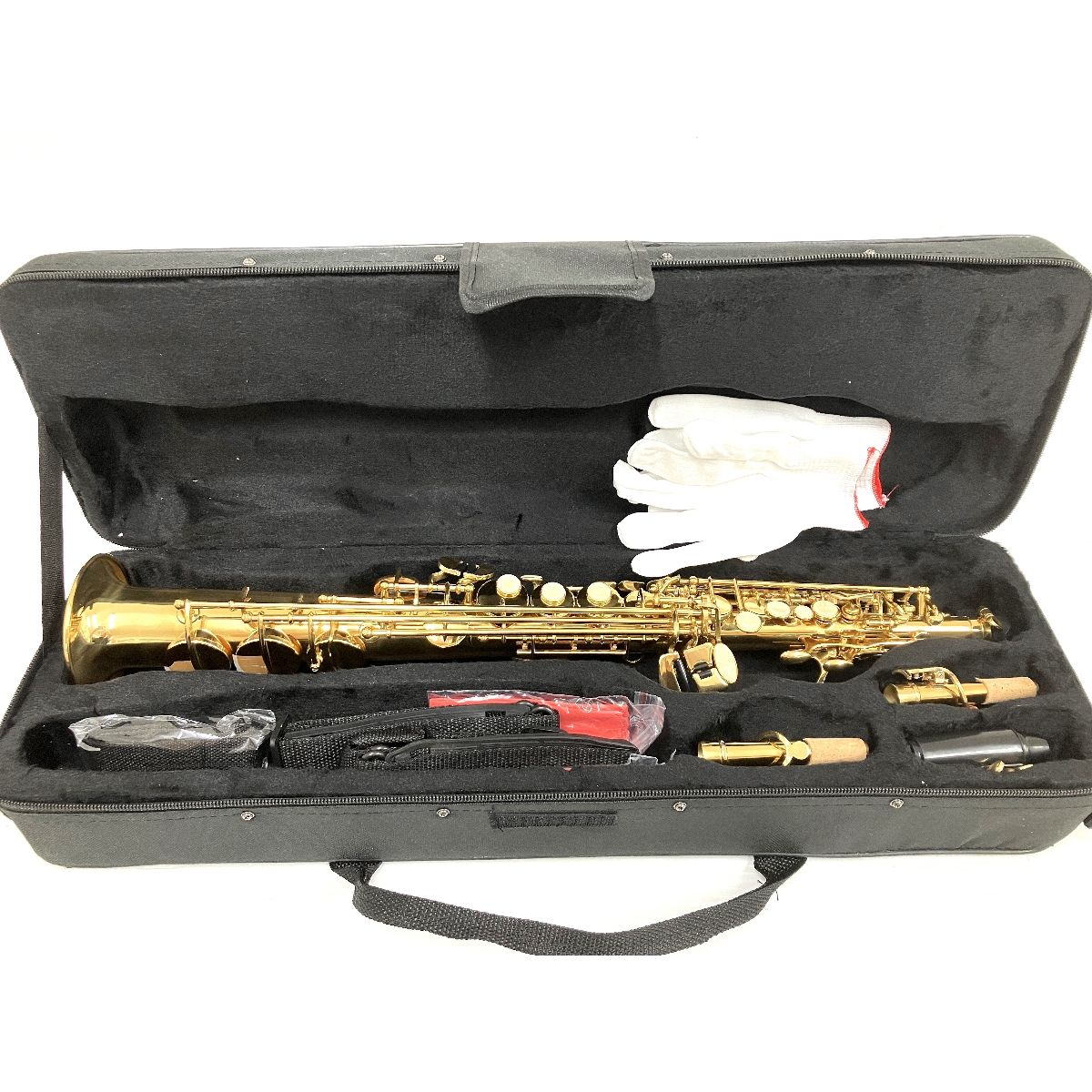 【動作保証】Bulaned ソプラノサックス セミハードケース付き 木管 楽器  美品 O8961926