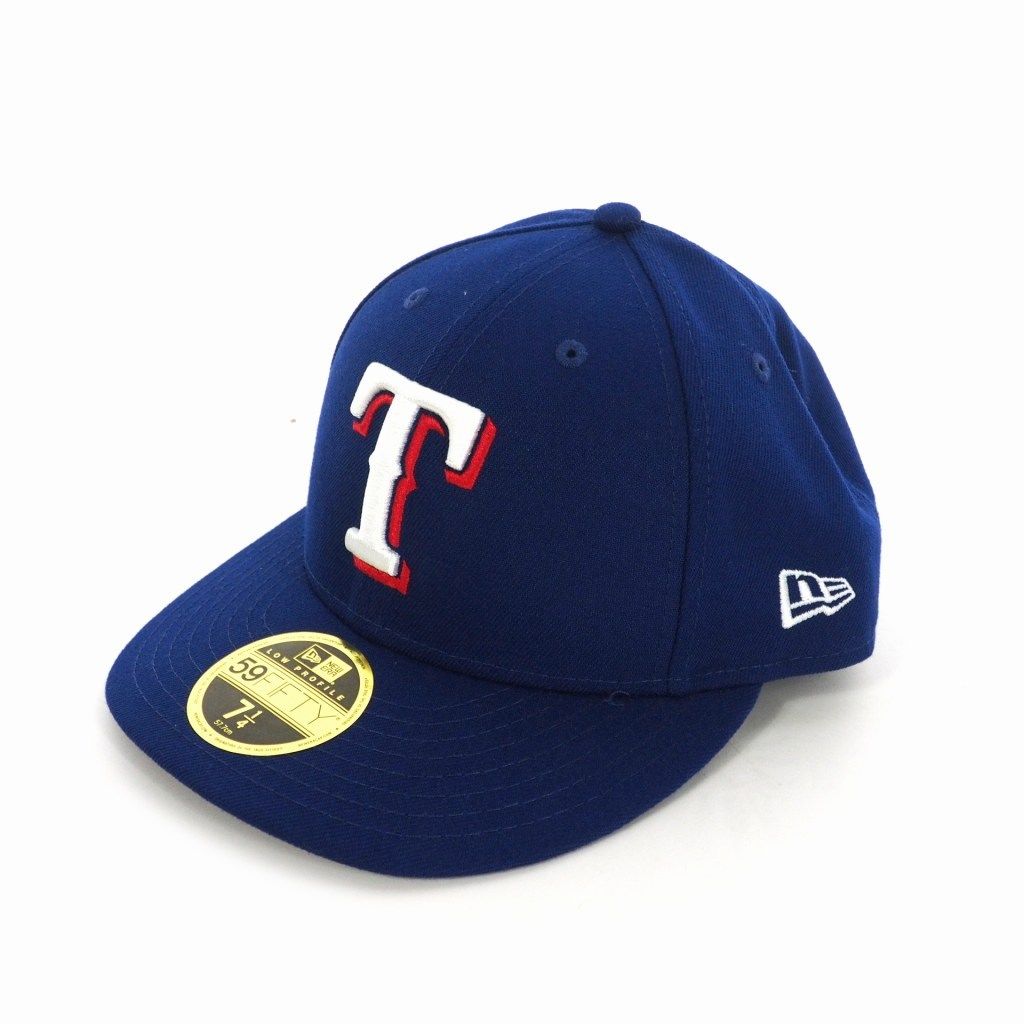 ニューエラ NEW ERA LP 59FIFTY MLBオンフィールド テキサス・レンジャーズ ゲーム キャプ 帽子 7 1/4 ダークロイヤル