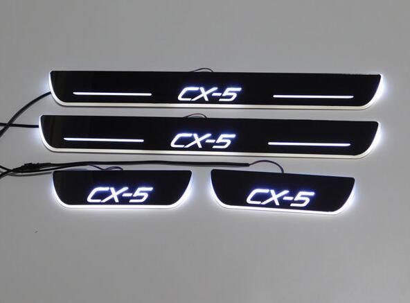 マツダ CX5 スカッフプレート CX-５ KE系 白 LED 流れる ドア