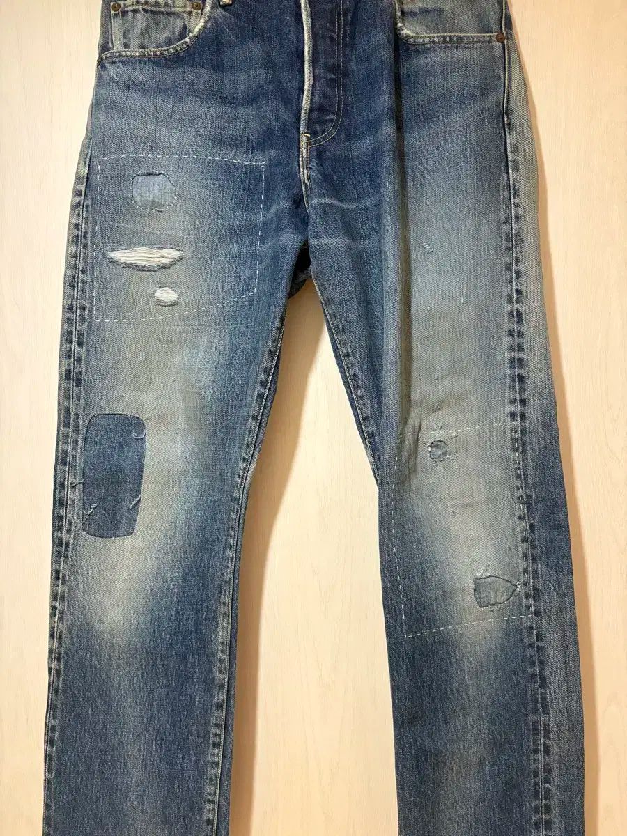 VISVIM ビズビム 22SS ソーシャル 彫刻 ダメージ 31 デニム 32x32