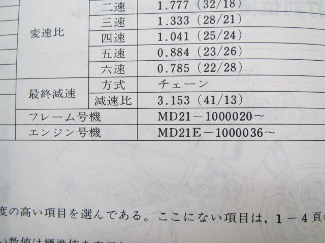 NX250 サービスマニュアル ホンダ 正規 中古 バイク 整備書 MD21 MD21E