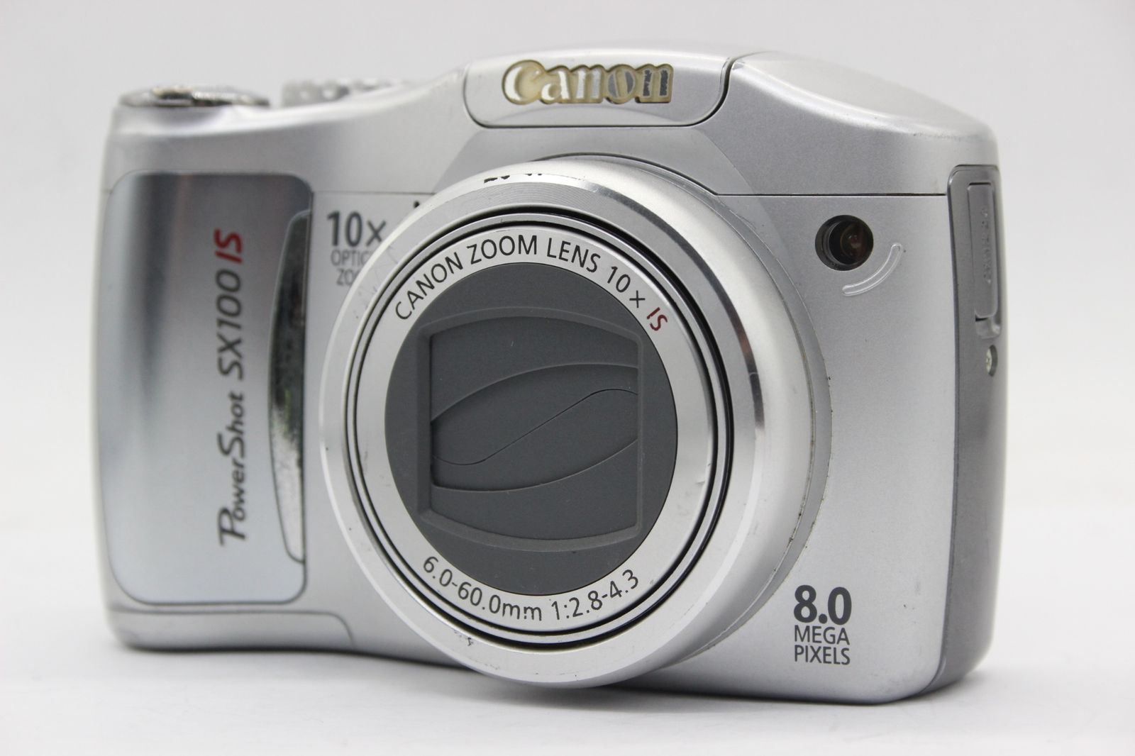 【返品保証】 【便利な単三電池で使用可】キャノン Canon PowerShot SX100 IS 10x コンパクトデジタルカメラ s9047