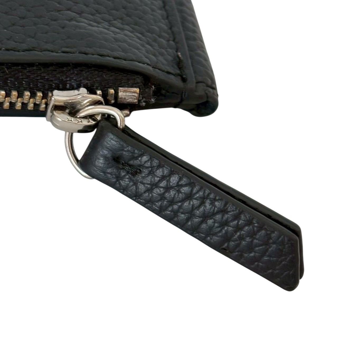 メゾンマルジェラ◆牛革 二つ折り財布 マネークリップ イタリア製 ブラック メゾンマルジェラ Maison Margiela 財布 二つ折り財布 マネークリップ