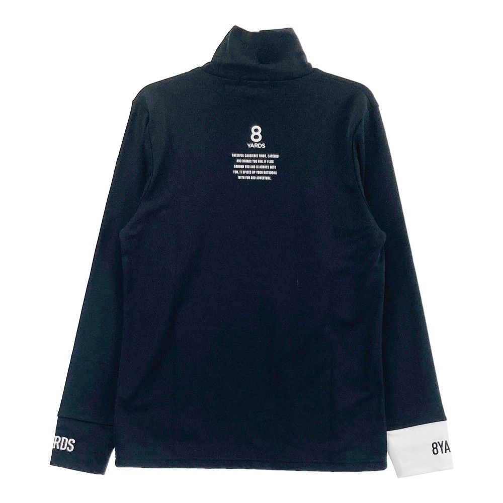 サイズ：L 8YARDS ハチヤーズ ハイネック 長袖Tシャツ ブラック系 