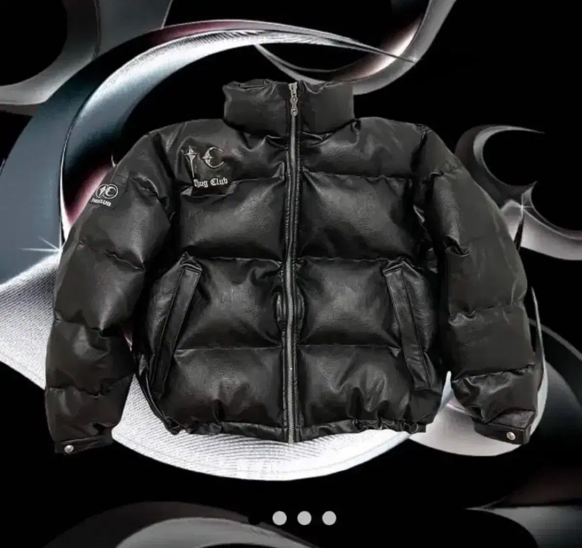 新品 Thug Club ブラック ダウンジャケット サイズ2 Thug Club