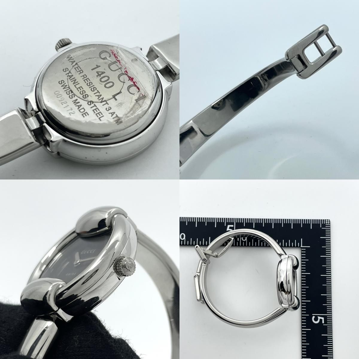 電池交換済／美品】グッチ 腕時計 1400L レディースウォッチ