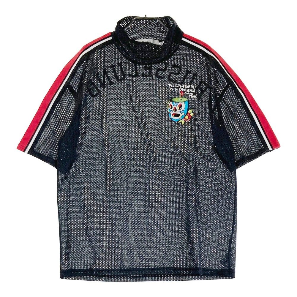 サイズ 2 RUSSELUNO ラッセルノ 半袖オーバーTシャツ メッシュ ルチャ ブラック系 240101434536 ゴルフウェア レディース ストスト