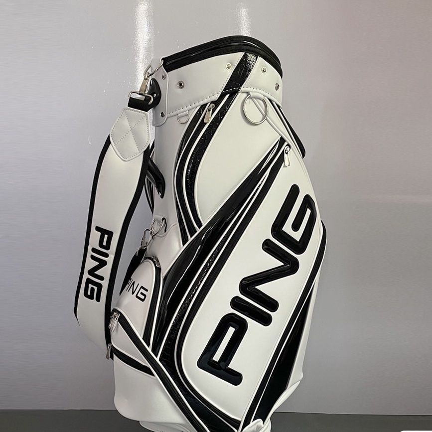 PING HOOPER TOUR キャディバッグ ホワイト/ブラック PING キャディバッグ ホワイト ブラック