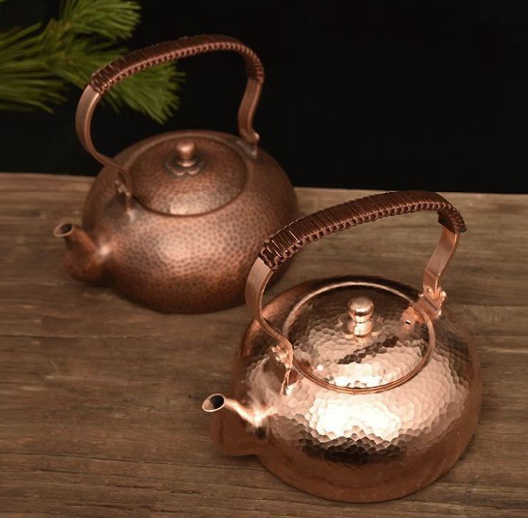 水注！【急須 銅製 茶器 茶道具 骨董 】◇煎茶 薬缶 中国 茶托 茶碗