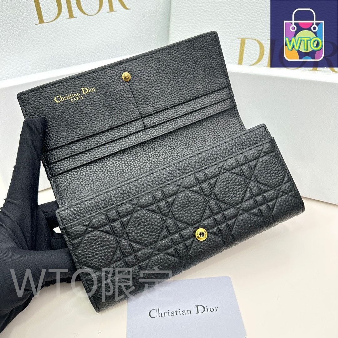 DIOR 財布 DIOR | My Dior Glycine ウォレット カナージュ ラムスキン