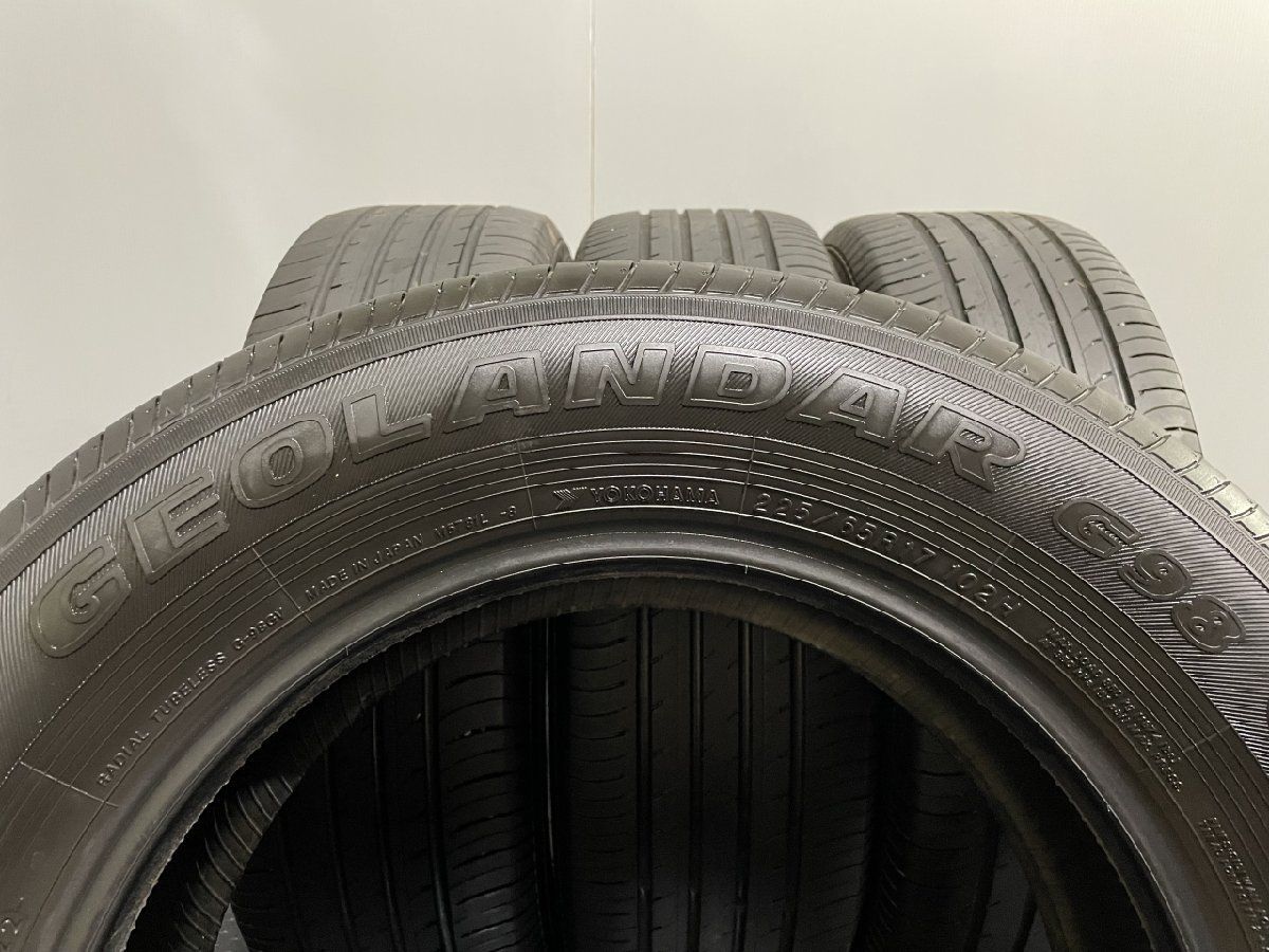 YOKOHAMA GEOLANDAR G98 225/65R17 17インチ 夏タイヤ 4本 22年製 バリ