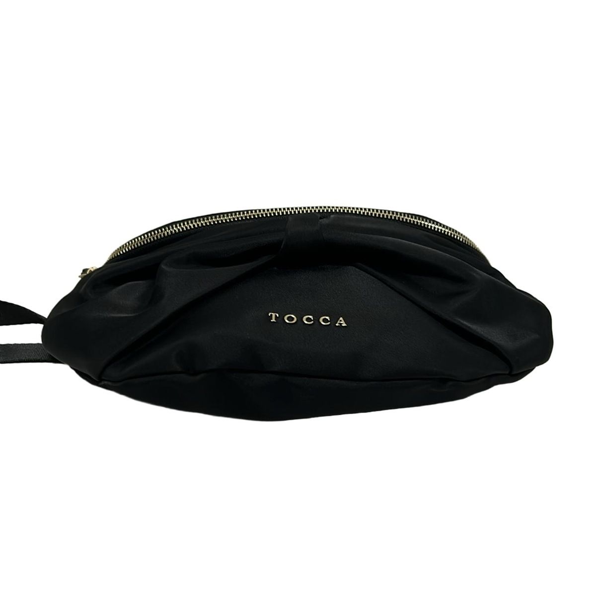 トッカ　tocca リボン ウエストポーチ　クロ　ボディーバッグ TOCCA トッカ リボン ウエストポーチ ボディーバッグ 美品
