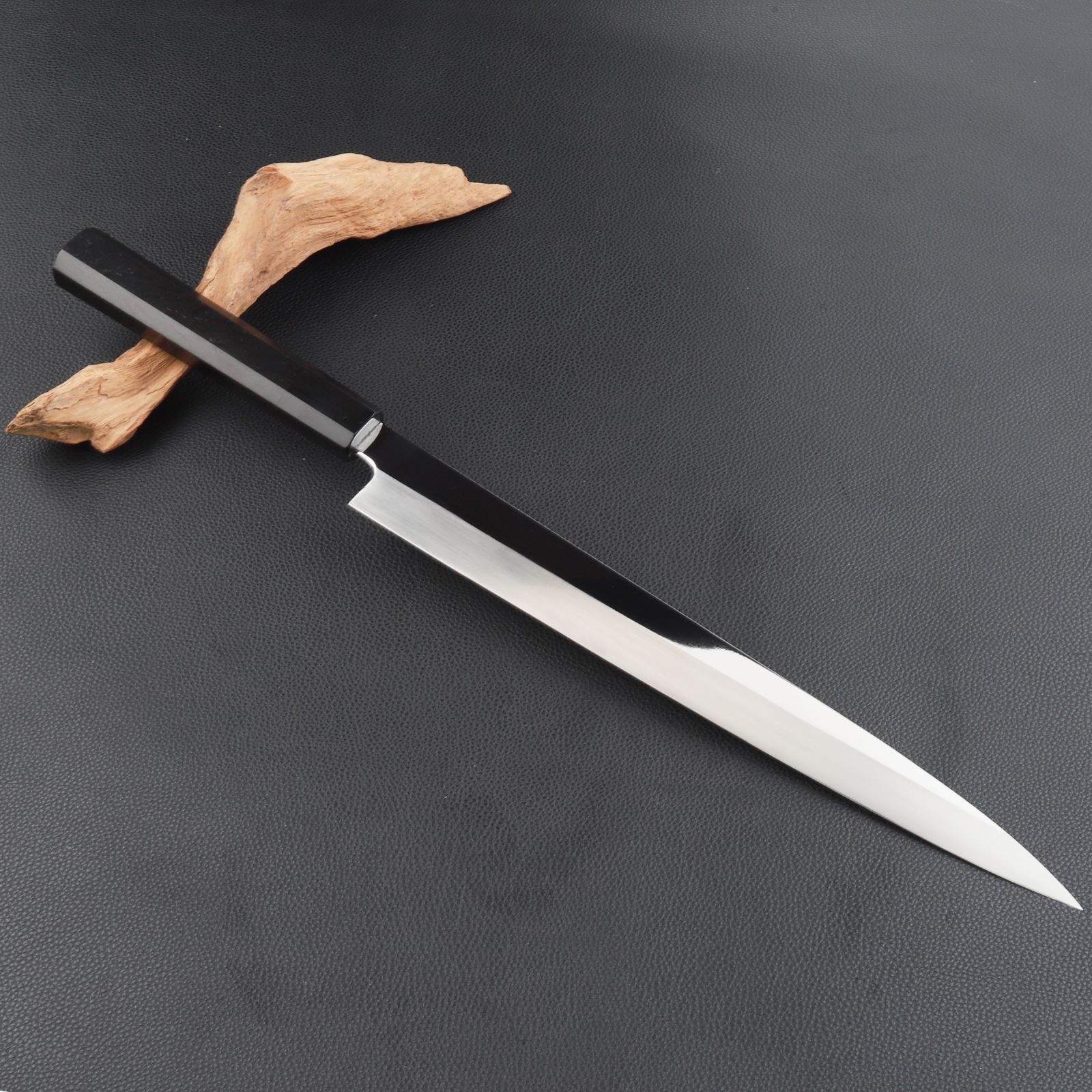 尺300mm 柳刃包丁 墨流しダマスカス　黒檀八角柄　刺身包丁 和包丁² 尺300mm 柳刃包丁 墨流しダマスカス 黒檀八角柄 刺身包丁 和包丁