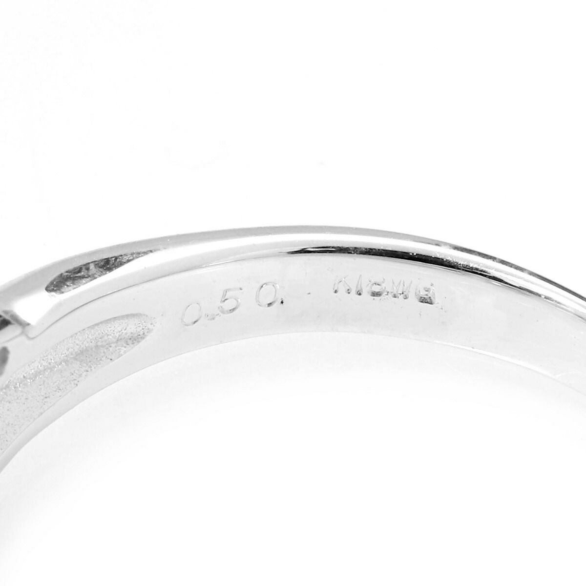 リング 指輪 ピンクトルマリン 0.5ct ダイヤモンド K18 11号 中古  