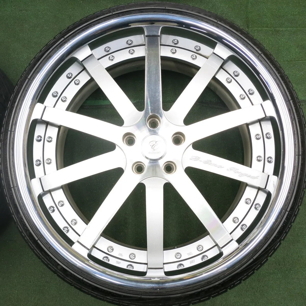 送料無料* バリ溝！22年！9.5分☆レクサス等 DOLCE EURO 255/30R22 265 