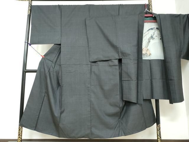 平和屋着物●男性 本場大島紬 アンサンブル 長羽織 80亀甲 総詰め 正絹 DAAW5414ud